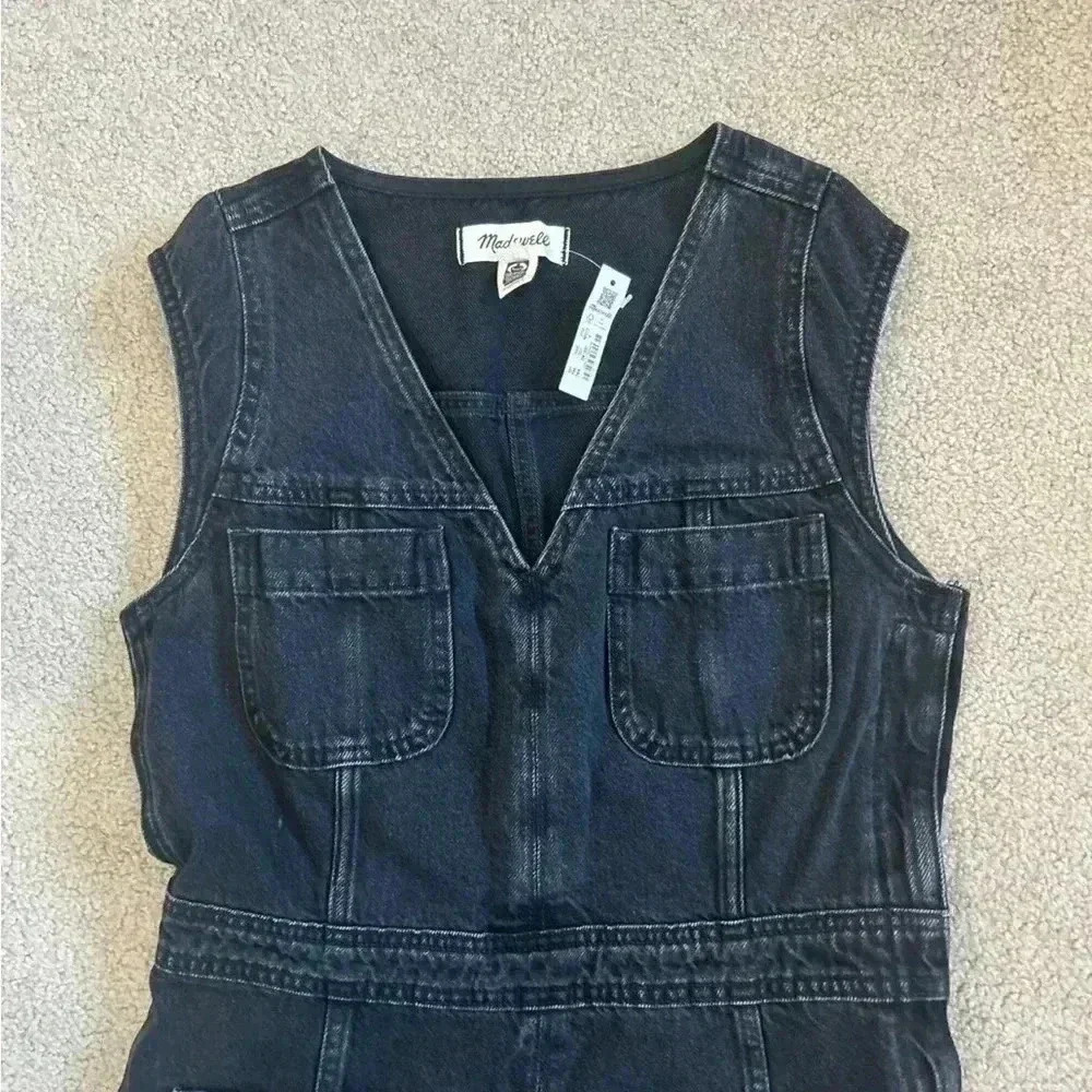 Madewell Black Mini Dress NWT - Picture 7 of 10